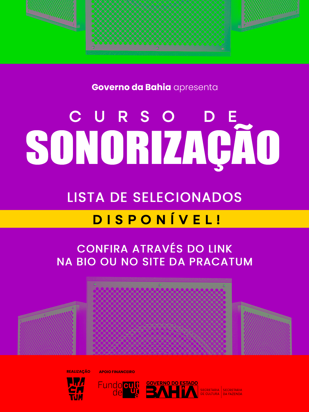 Resultado final Curso de Sonorização