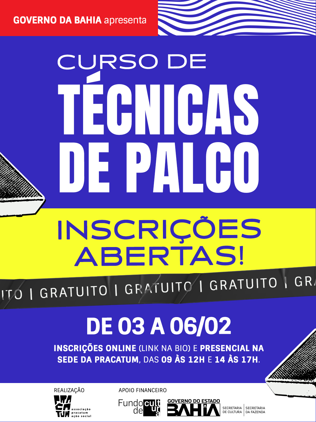 PRACATUM INSCREVE PARA CURSO GRATUITO DE TÉCNICAS DE PALCO